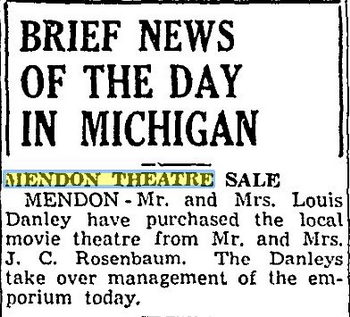 Lyric Theatre (Mendon Theatre) - Jul 16 1948 Article - Changes Hands